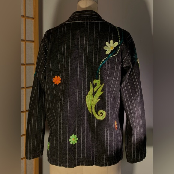 Beaded denim jacket - Picture 2 of 6